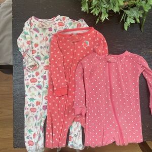 Set of baby pajamas